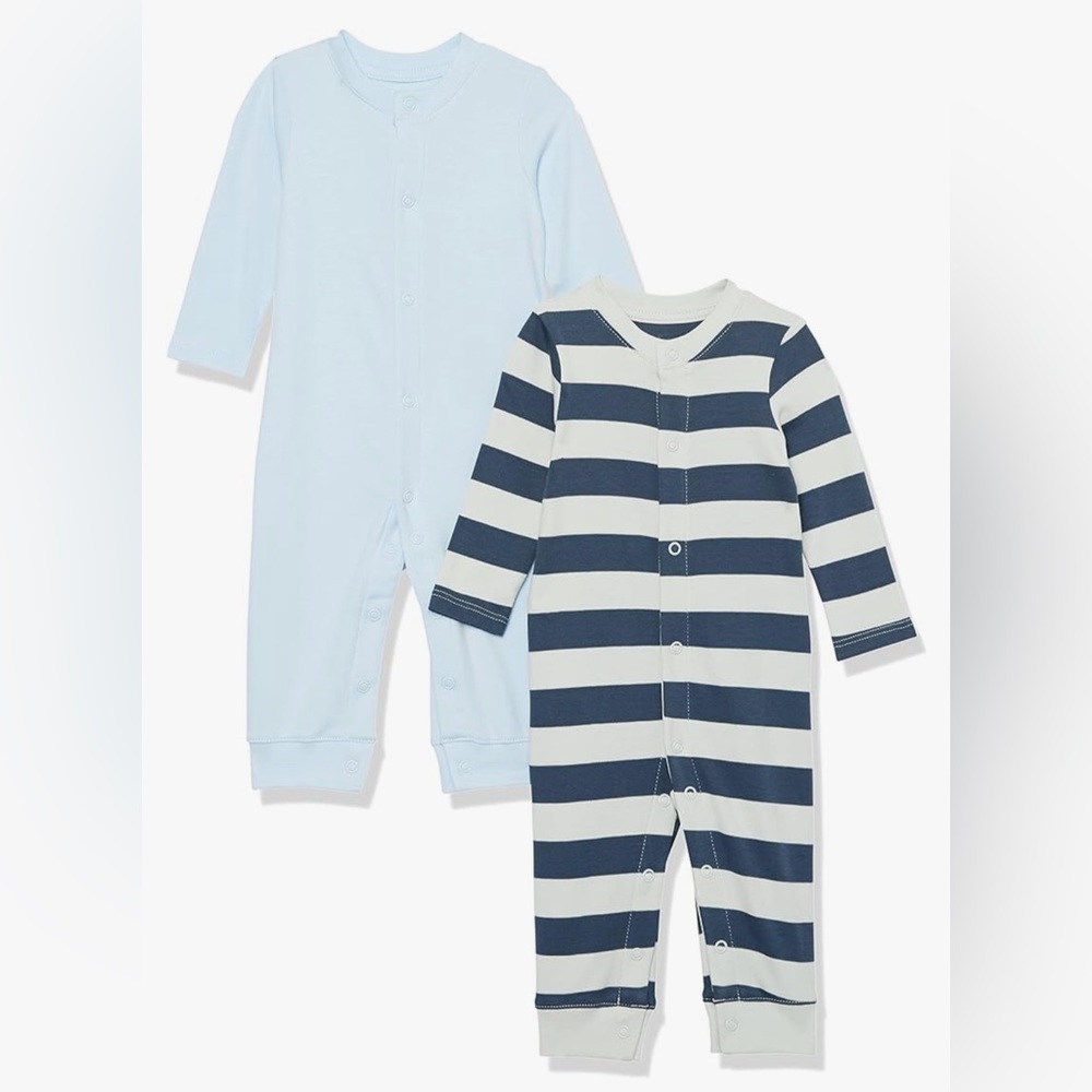Amazon Aware Unisex Babies' Organic Cotton Footless Coverall Pack of 2 s…